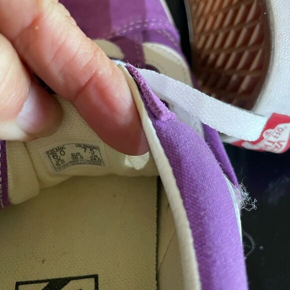 Vans Old Skool Vulcanized Purple Suede Canvas Shoes sneakers UNISEX W 7.5 M 6 - Picture 8 of 9